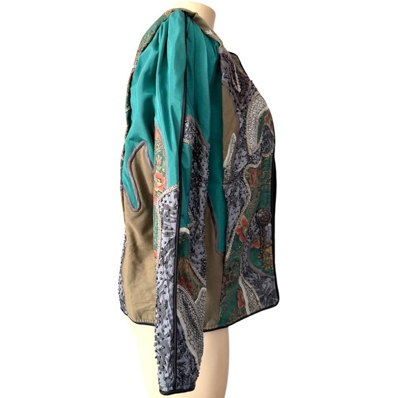 Vintage La Colección Judith Roberts Ornate Bolero Jacket Mexico Rare Art to Wear - Picture 4 of 16